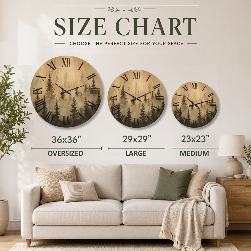 Horloge murale Scenic, Oversized