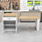 Elegant Multi-functional Kitchen Island with Extendable Dining Table, Dual Storage, and Power Outlets-1717507474