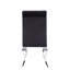 Fabiola Black Fabric & Stainless Steel Side Chair (Set Of 2)