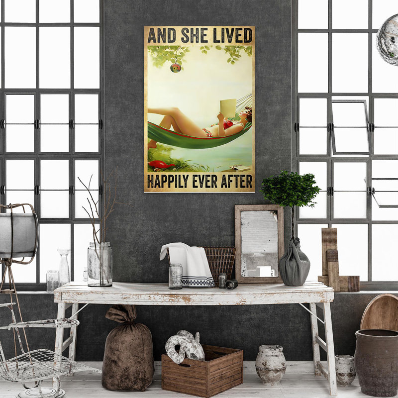 And And Lived Happily Ever After, impression sur toile, L 24 po x H 36 po