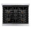 ZLINE Autograph 30" Paramount Dual Fuel Range w/ 4 Burners & Matte Black Accents (SDRZ-30-MB)