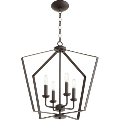 Tetrault 4 - Light Dimmable Lantern Chandelier