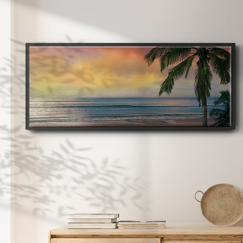 Sunset Cove II - toile encadrée, H 20 po x l 50 po