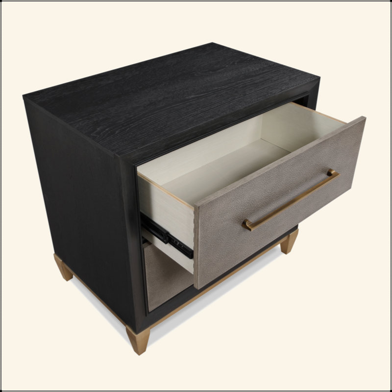 Table de chevet 2 tiroirs 1pc