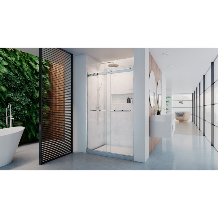 DreamLine Dexterity 44-48 in. W x 76 in. H Frameless Bypass Shower Door