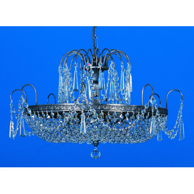 Shepherd"s 6 - Light Crystal Chandelier
