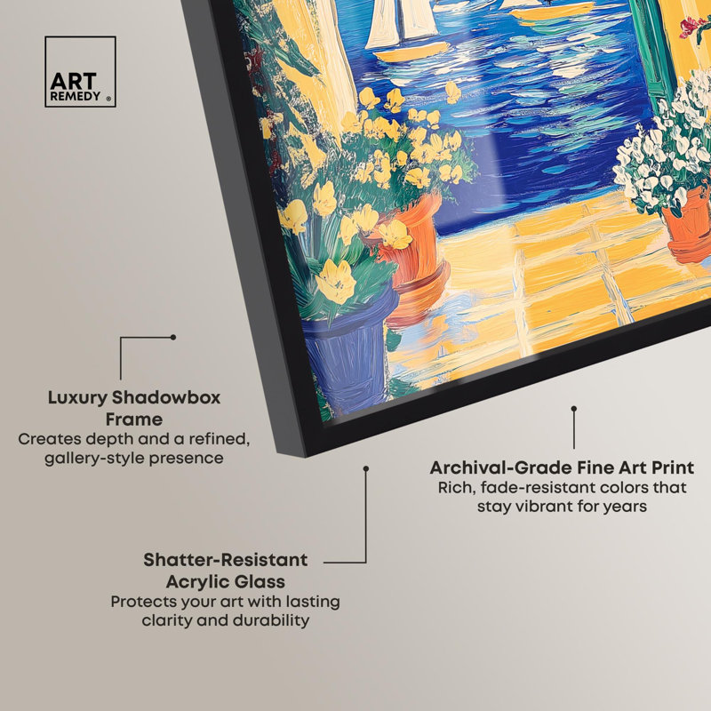 «Coastal View Fun Pet» par Art Remedy, H 31 po x l 21 po, Noir