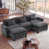 Velours gris foncé