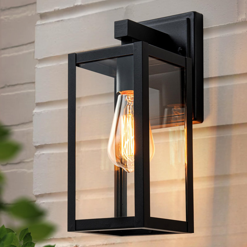 Matte Black Outdoor Sconce