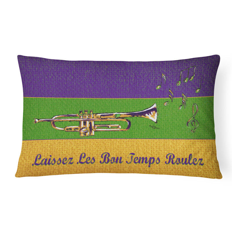 Coussin décoratif intérieur/extérieur mardi gras