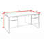 Bureau Nevjana avec tiroir à double caisson-23752394-130057089