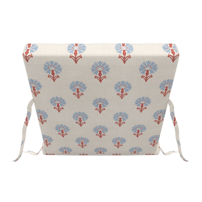 Coussin de chaise longue d'extérieur Amala Sunbrella® - Coussin de remplacement pour patio, 25 po x P 76 po, Mira Bluebell