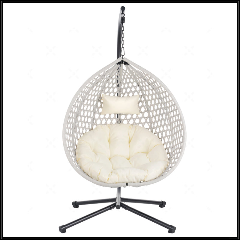 Fauteuil à œufs suspendu polyvalent, Beige, Beige