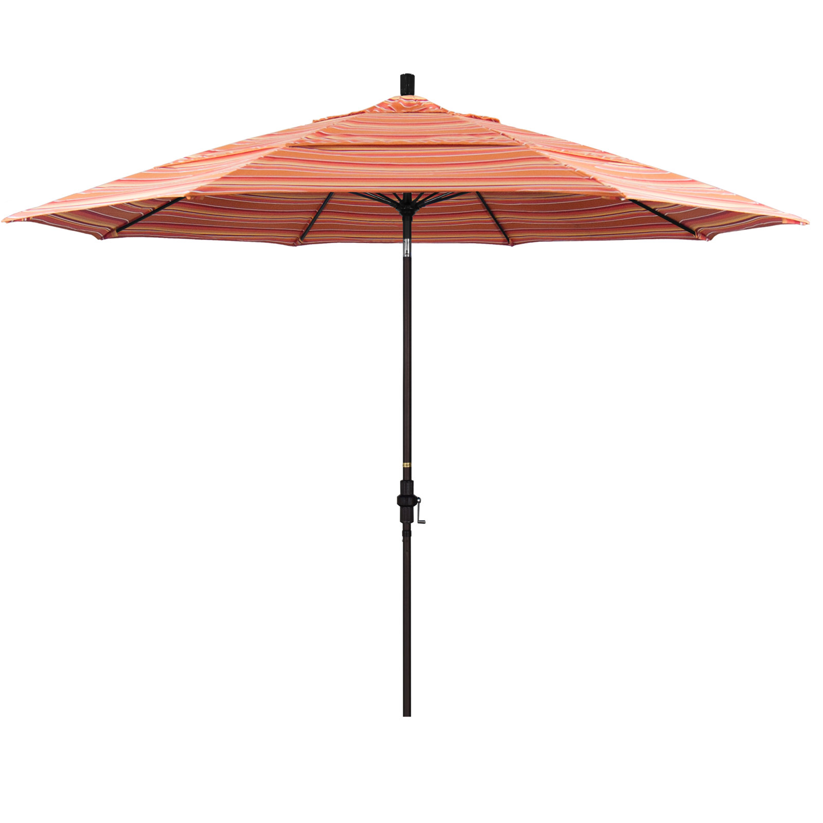 Brent 11' Sunbrella® Umbrella, Dolce Mango Stripe Sunbrella®
