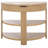 Christy Reeded Half Moon Console Table-1127455183