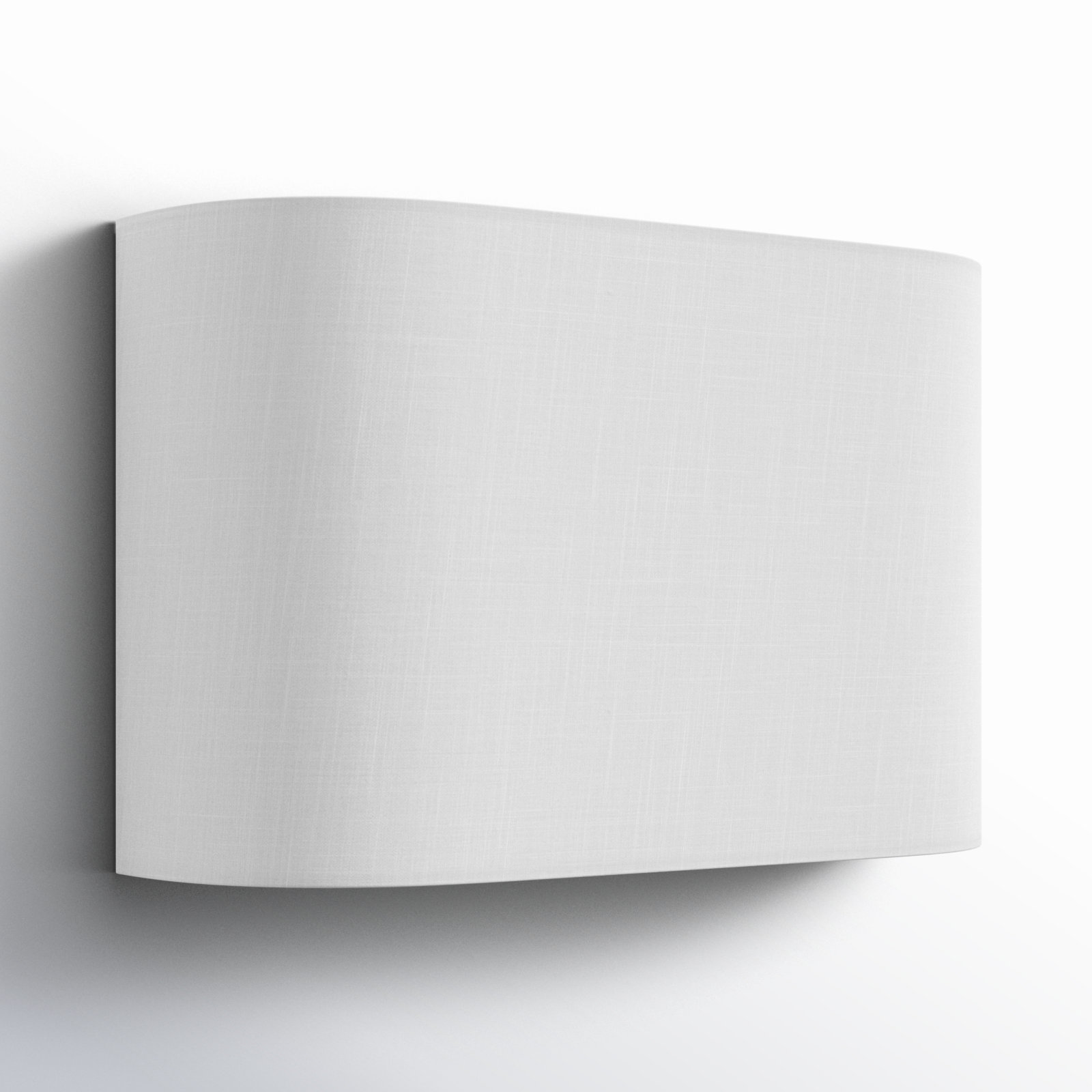 Cress Single Light Flush Mount Sconce, White 