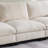 96*35''Chenille Sectional Sofa With Bluetooth Speaker
