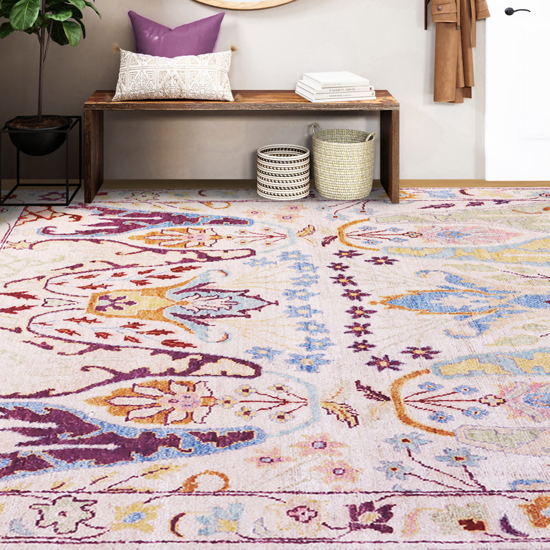 Floral Area Rug, Rectangle 10' x 14'