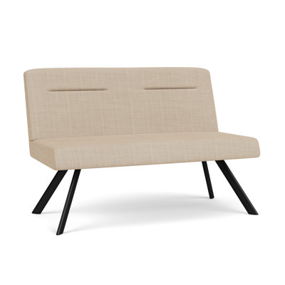 Willow Lounge Reception Loveseat Steel Legs