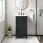 Meuble-lavabo sur pied simple 17 po avec plateau en céramique Modfor Steamforge-93027941