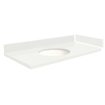 Madison 37.5"" 1 Bathroom Vanity Top -  Transolid, VT37.5x22-1OU-4W-A-W-8