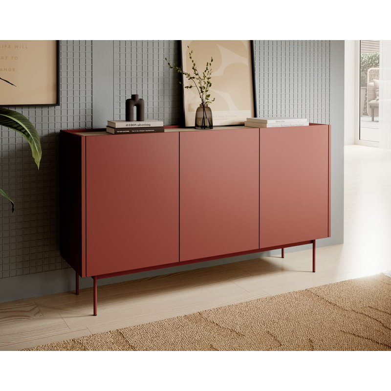 Bernda 144cm Sideboard, Red