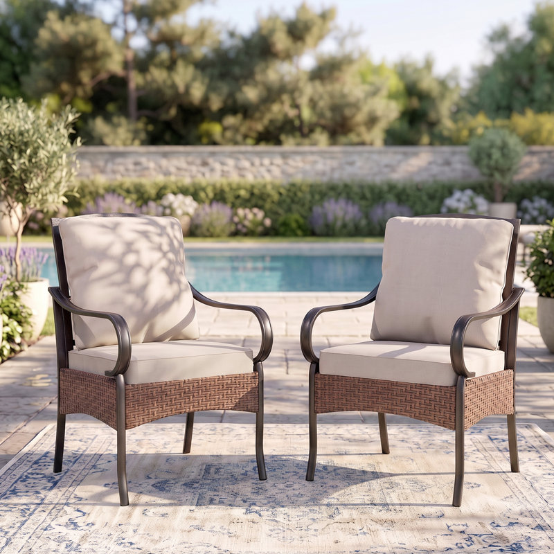Arnisa Outdoor Dining Armchair with Cushions