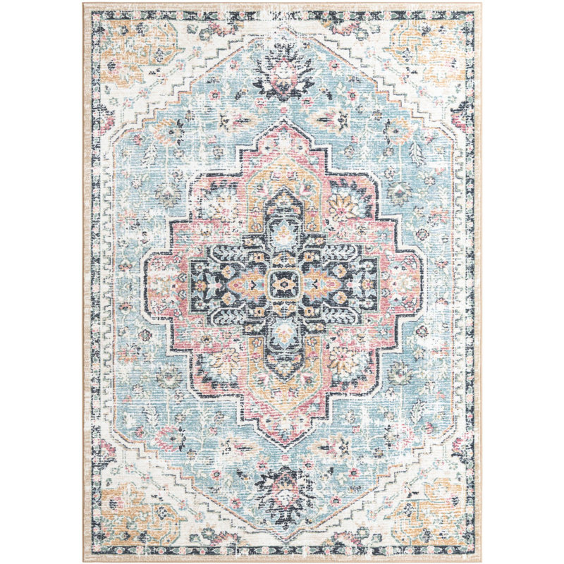 Minar Tendria Rug, Rectangle 6'7" x 9'