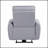 Jeromie Gray Synthetic Leather Power Motion Recliner With USB And Type C Ports For Comfort And Convenience