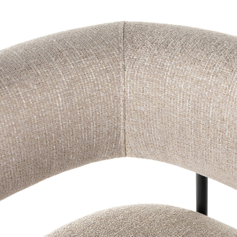 Grayson Counter and Bar Stool, Light Camel Polyester, Counter Stool (26.5" Seat Height), Solid