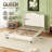 Chenille Upholstered Platform Bed Frame with Headboard-945098449-945098479