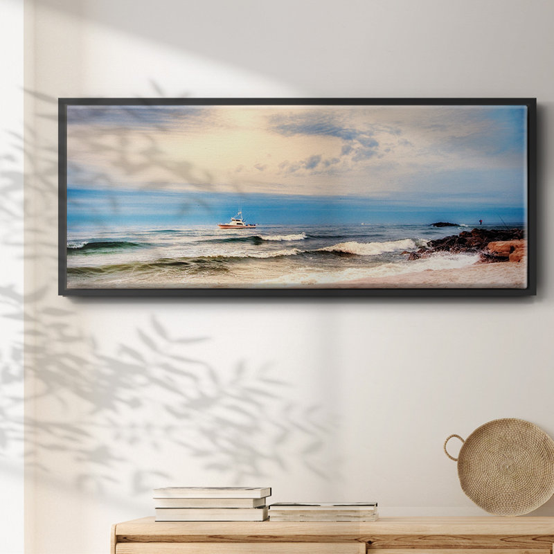 Cap sur la mer - Toile encadrée, H 24 po x l 60 po