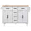 Îlots de cuisine multifonctionnels avec abattant, fabrication en bois-MDF, charme campagnard, idéal pour la salle à manger et le rangement