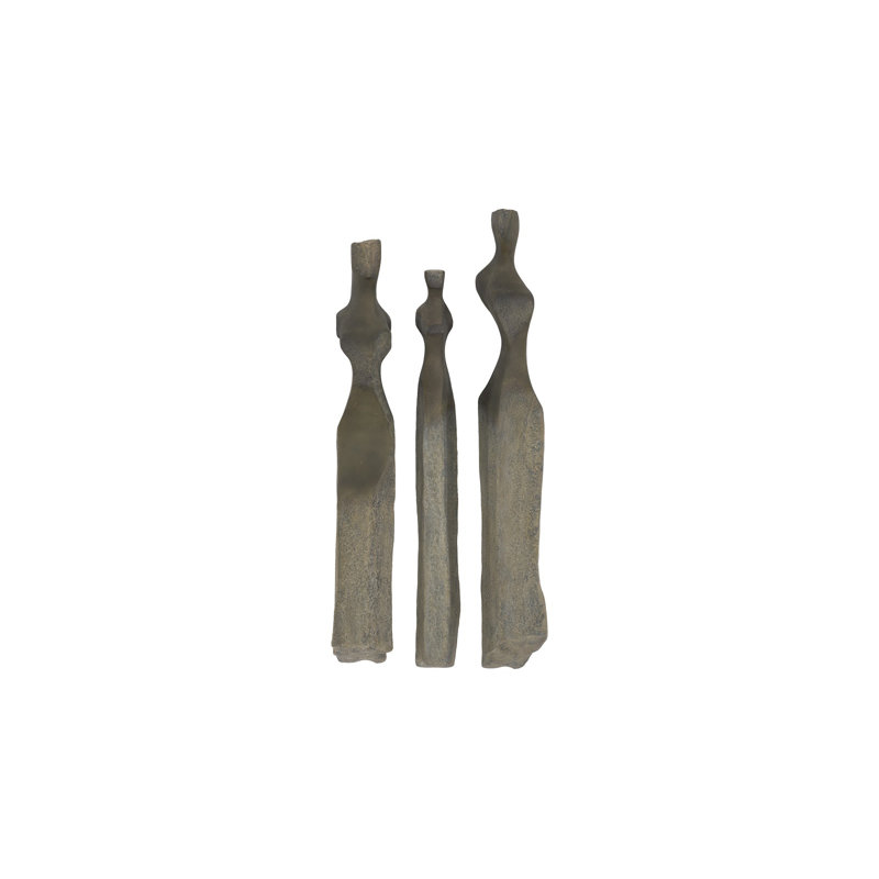 Cast Women Wall Art, Set of 3, Small, Green