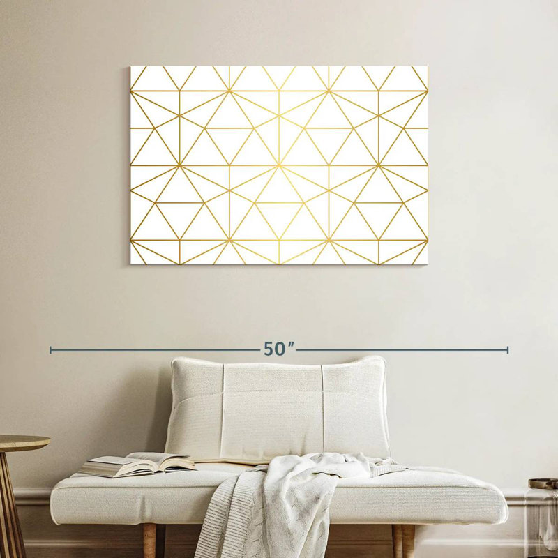 Avery Golden Lattice, 26" H x 39" W
