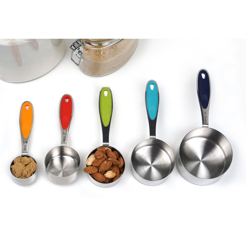 MEASURING CUPS - COLOR HANDLE SET OF 5