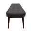 Grey Fabric For Living Room Decoration - , Buttoned, Rubberwood Legs, Walnut Finish Area With Mid Century Style,