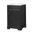 Meuble-lavabo de 20 po avec lavabo, armoire de salle de bain avec porte à fermeture douce, support de rangement et tablette réglable-649094670