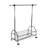 Chrome Metal Clothes Rack Extendable Bar