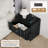 Designer Modern Minimalist Style 2-drawer Fluted Panel Nightstand With Charging Station（set Of 2）-122910189