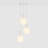 Alumina 3 - Light Chalk Cluster Pendant