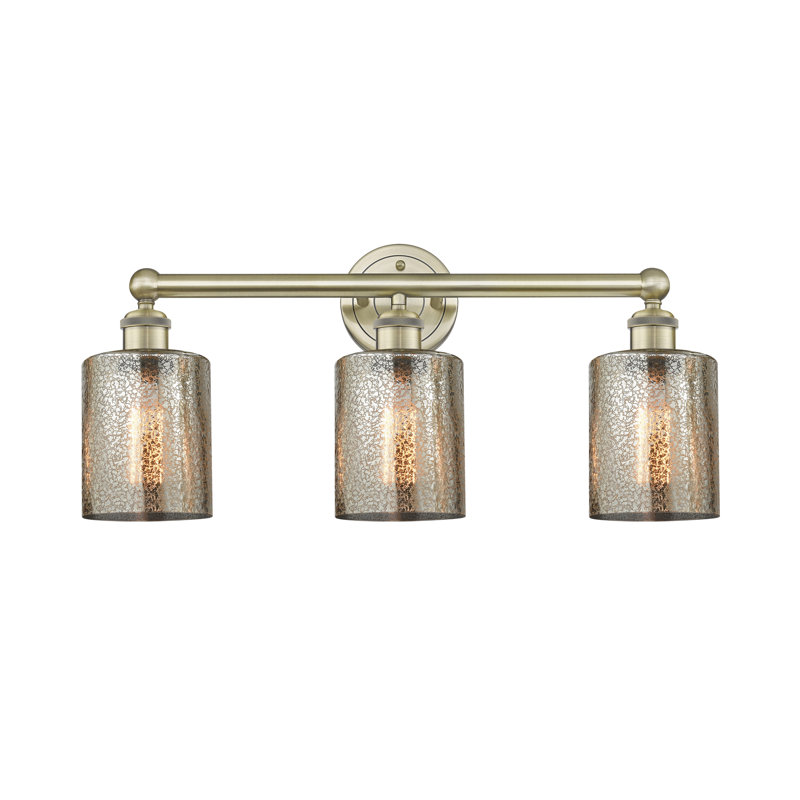 Éclairage pour meuble-lavabo 3 lumières 23 pouces Karon, Mercure, Laiton antique