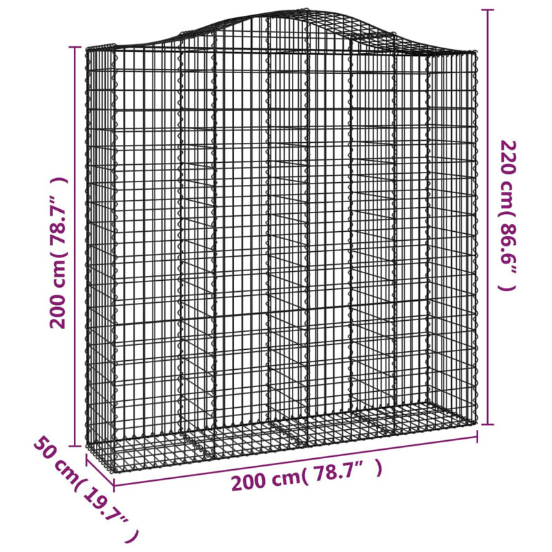 Border Fencing, 220cm H x 200cm W x 50cm D