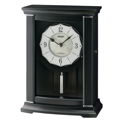 Seiko QXW250KLH Mantel-Chime, Quartz, Black