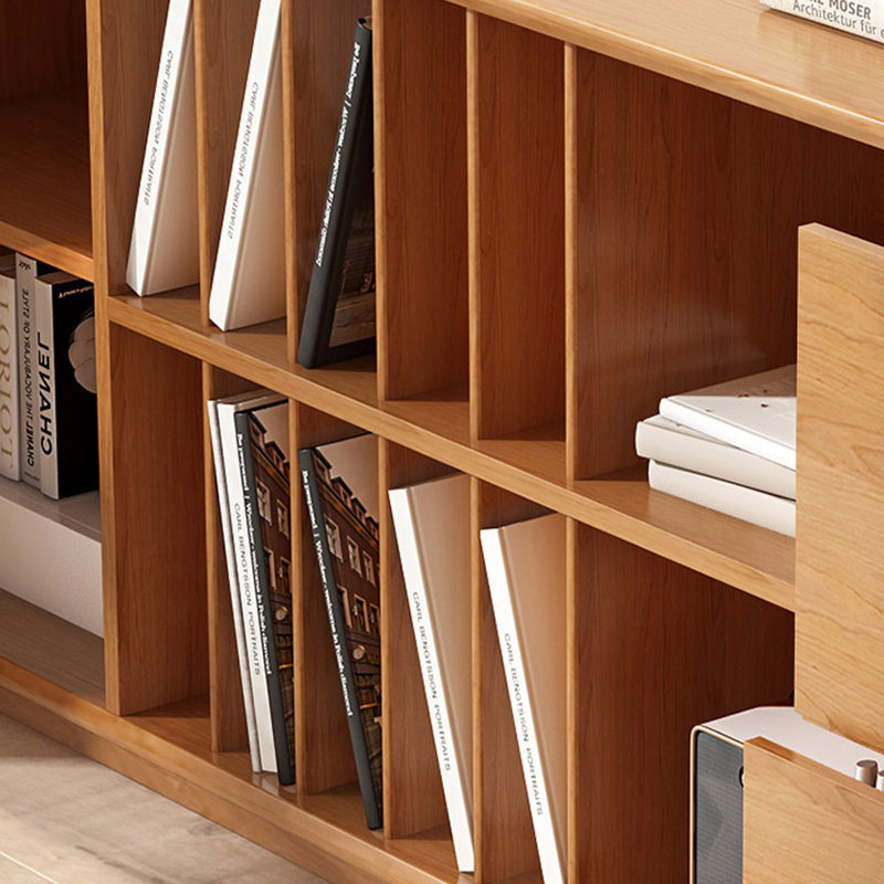 78.74" Solid Wood Bookcase | EliteFurnishings