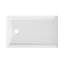 Base de douche DeerValley de 48 po x 30 po en blanc avec seuil simple, alcôve rectangulaire en acrylique pour salle de bain, drain à gauche-110646310-110646311