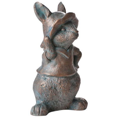 Animals Water Resistant Fiberstone Clay Garden Statue
