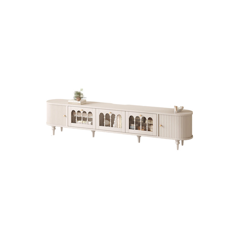 Meuble télé français rétro, Crème, H 16,92 po x L 78,74 po x l 11,81 po