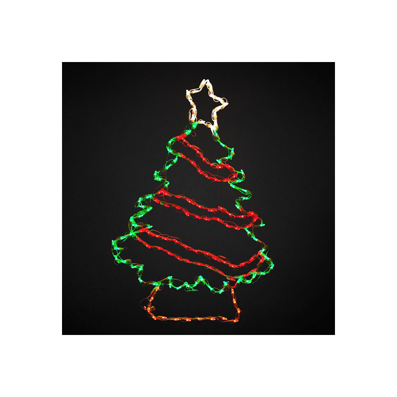 Arbre de Noël avec guirlande lumineuse