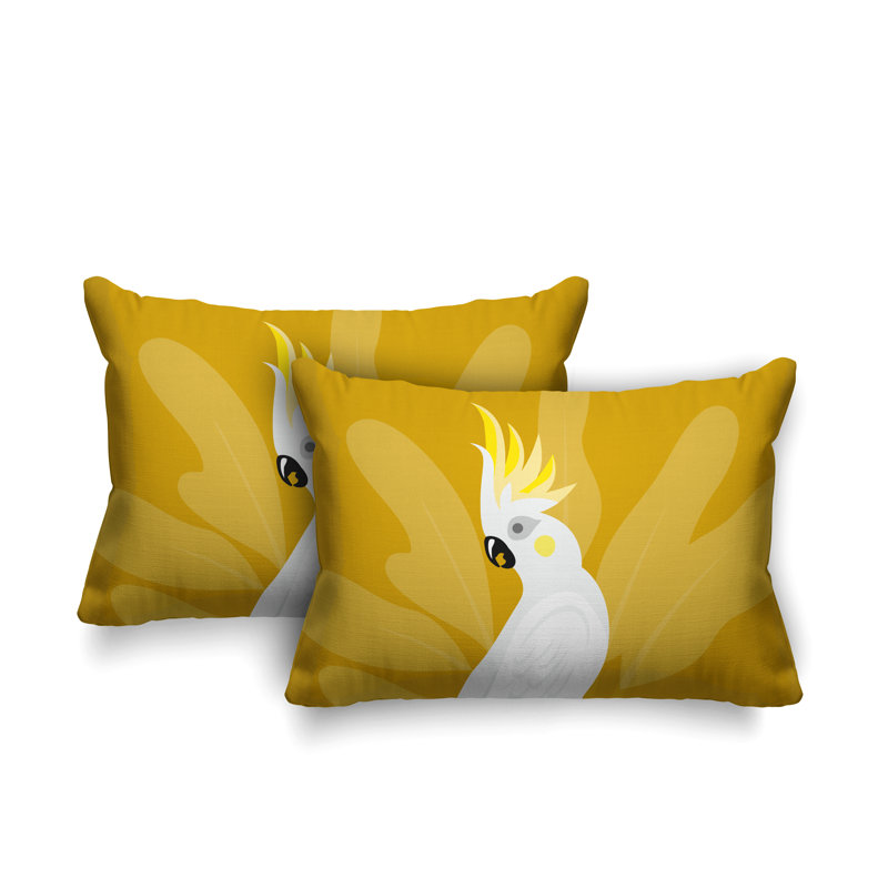 Coussin Bird, Jaune